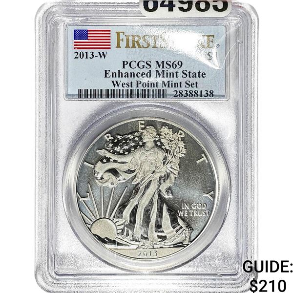 2013-W $1 Silver Eagle PCGS MS69