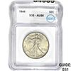 1944 Walking Liberty Half Dollar ICG AU58