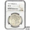 Image 1 : 1921 Morgan Silver Dollar NGC MS63
