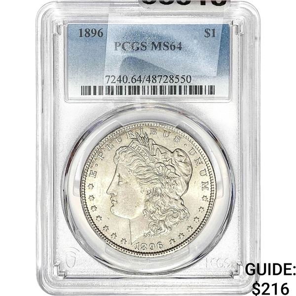 1896 Morgan Silver Dollar PCGS MS64
