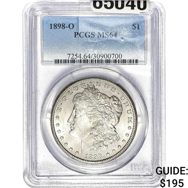 1898-O Morgan Silver Dollar PCGS MS64