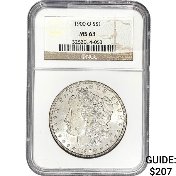 1900-O Morgan Silver Dollar NGC MS63