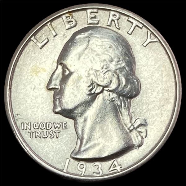 1934 Silver Washington Quarter CLOSELY UNCIRCULATED