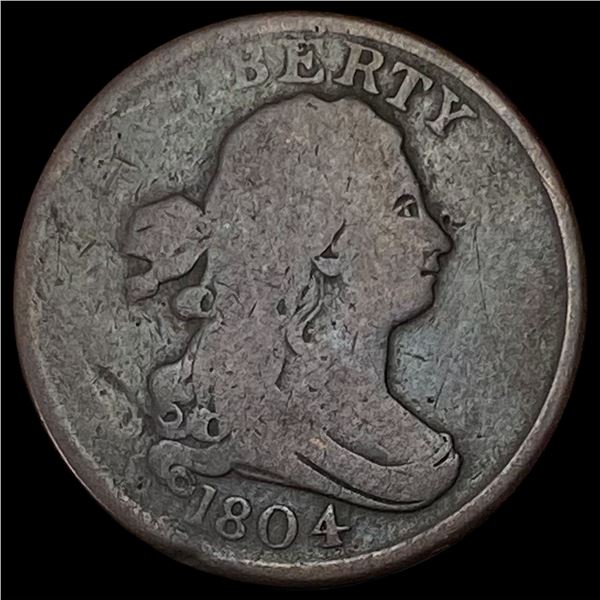 1804 Draped Bust Half Cent LIGHTLY CIRCULATED