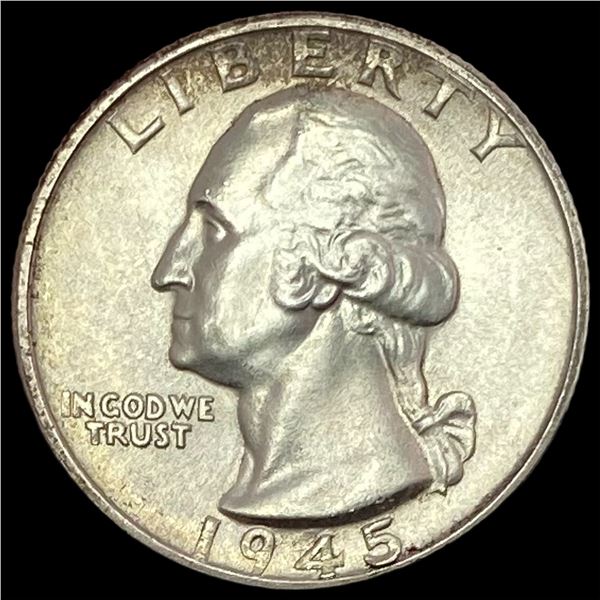 1945-D Silver Washington Quarter CHOICE BU