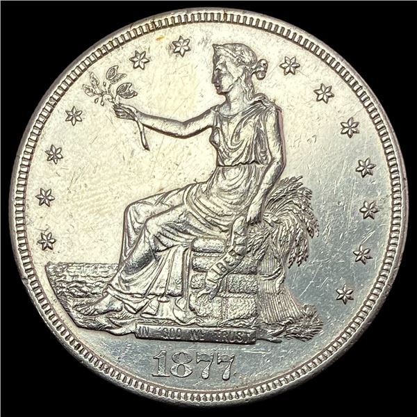 1877-S Silver Trade Dollar CHOICE AU