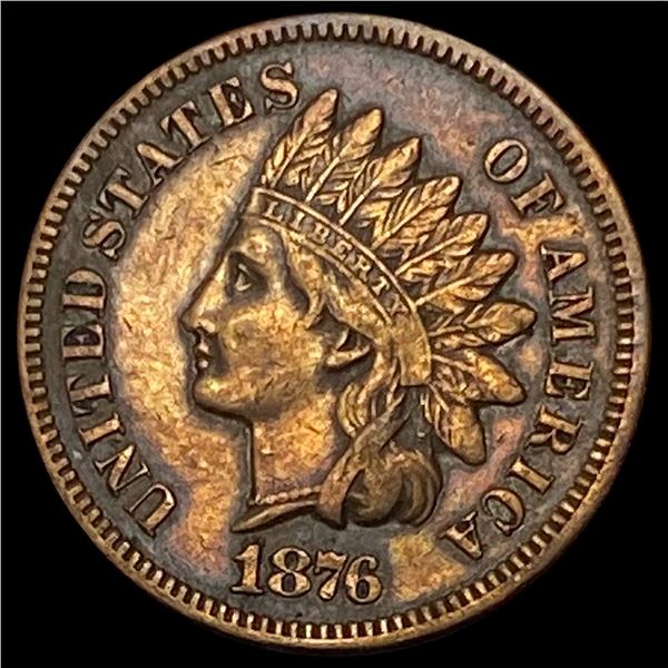 1876 Indian Head Cent CHOICE AU