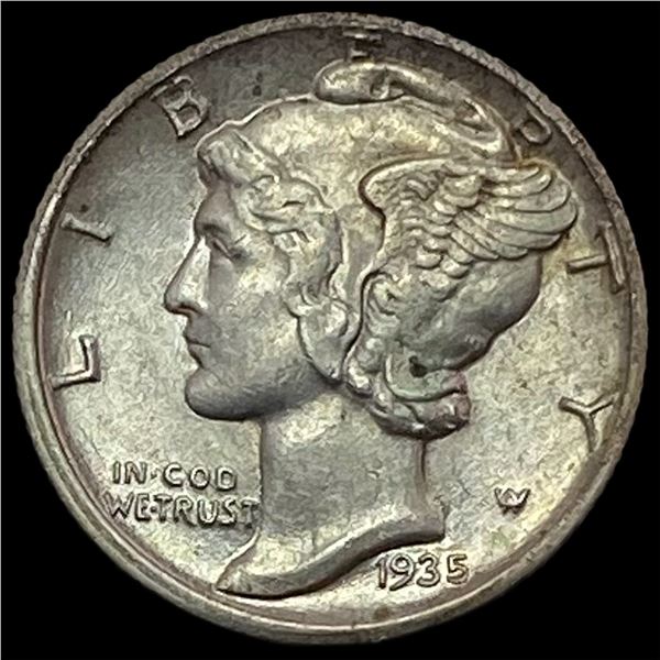 1935-D Silver Mercury Dime CHOICE BU
