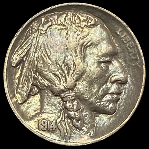 1914-S Nickel Buffalo Five Cents CHOICE AU