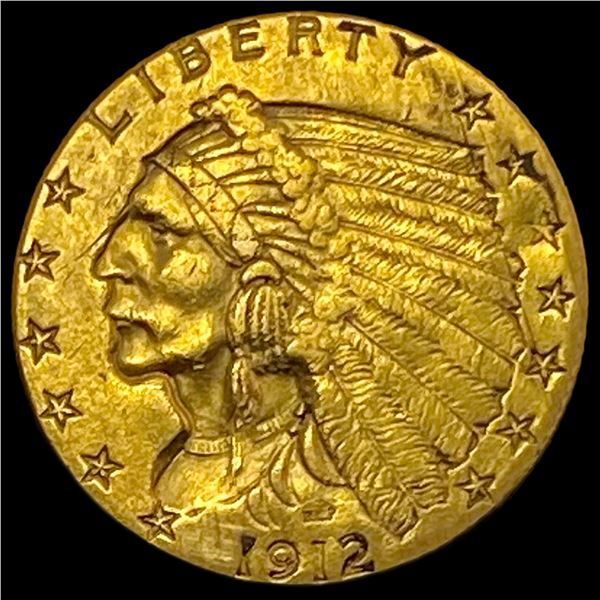 1912 Indian Head $2.5 Gold Quarter Eagle UNCIRCULATED