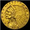 Image 1 : 1912 Indian Head $2.5 Gold Quarter Eagle UNCIRCULATED