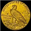 Image 2 : 1912 Indian Head $2.5 Gold Quarter Eagle UNCIRCULATED