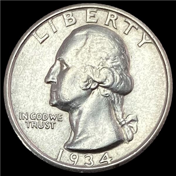 1934 Silver Washington Quarter CLOSELY UNCIRCULATED