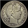 Image 1 : 1913 Silver Barber Half Dollar LIGHTLY CIRCULATED