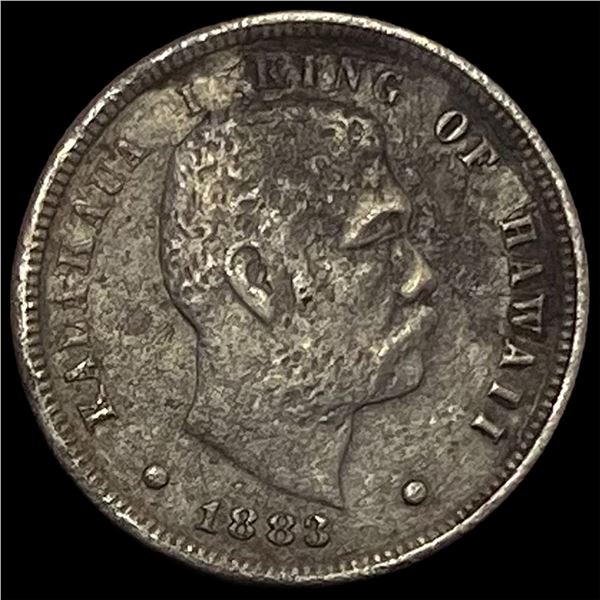 1883 Hawaii Silver Dime LIGHTLY CIRCULATED