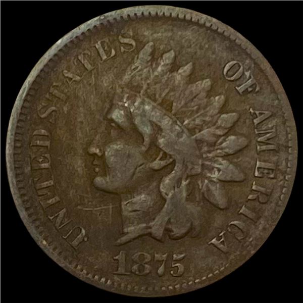 1875 Indian Head Cent LIGHTLY CIRCULATED