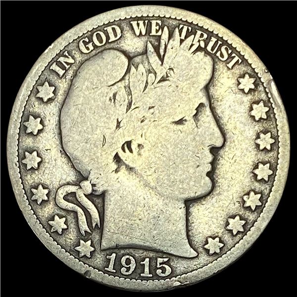 1915 Barber Half Dollar LIGHTLY CIRCULATED