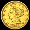 Image 1 : 1851 Gold $2.50 Liberty Head Quarter Eagle ABOUT UNCIRCULATED