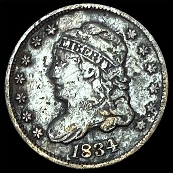 1834 Capped Bust Half Dime LIGHTLY CIRCULATED