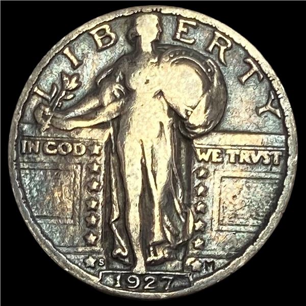 1927-S Silver Standing Liberty Quarter LIGHTLY CIRCULATED