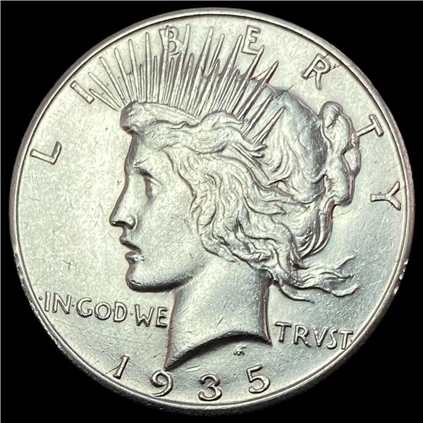 1935-S Silver Peace Dollar CHOICE BU