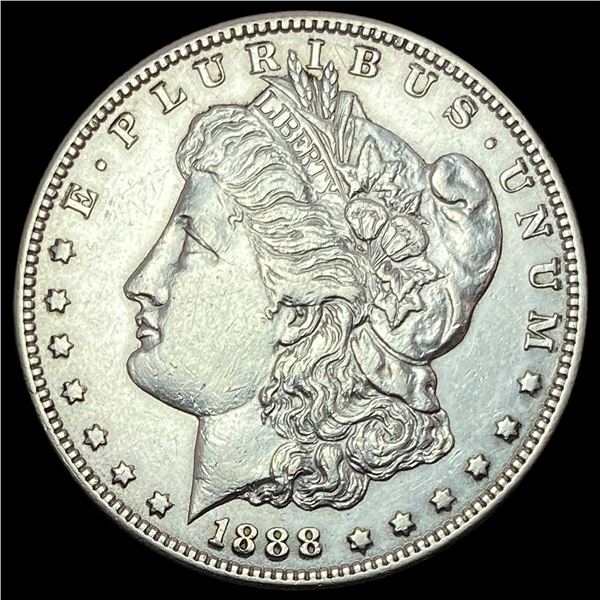 1888-S Silver Morgan Dollar CHOICE AU