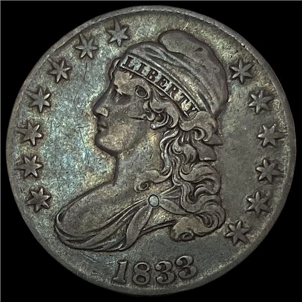 1833 Capped Bust Half Dollar CLOSELY UNCIRCULATED