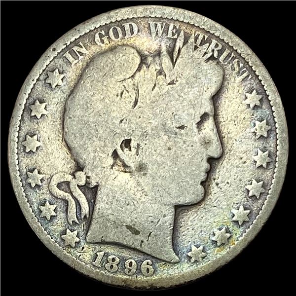 1896-O Silver Barber Half Dollar NICELY CIRCULATED