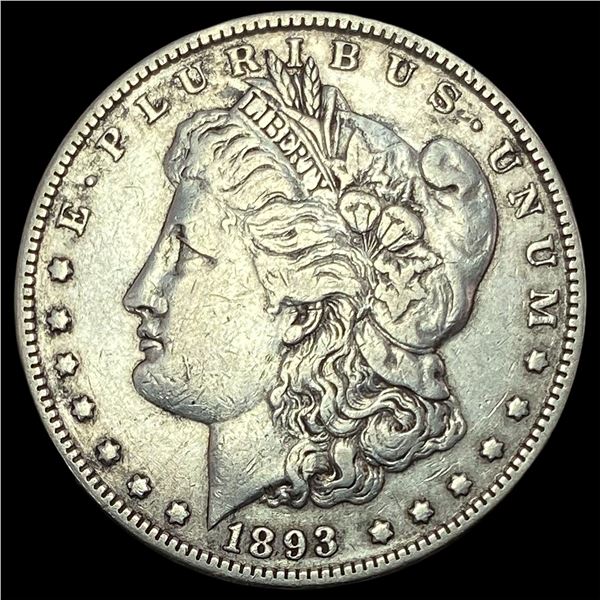 1893 Morgan Silver Dollar ABOUT UNCIRCULATED