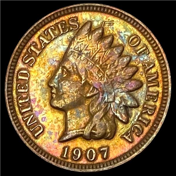1907 Indian Head Cent NEARLY UNCIRCULATED