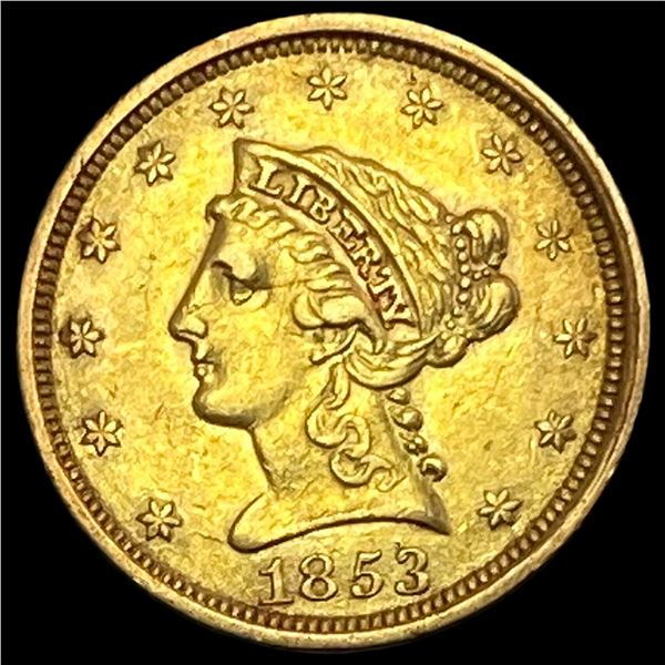 1853 Gold $2.50 Liberty Head Quarter Eagle UNCIRCULATED