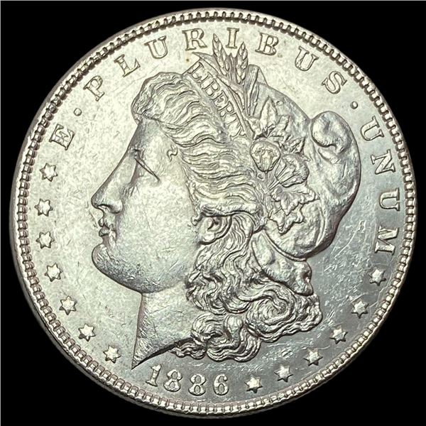 1886 Silver Morgan Dollar ABOUT UNCIRCULATED