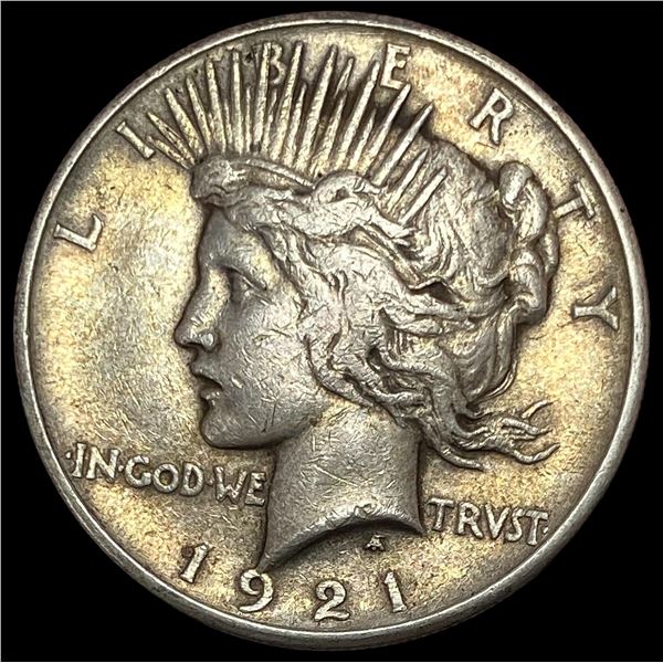1921 Silver Peace Dollar NEARLY UNCIRCULATED