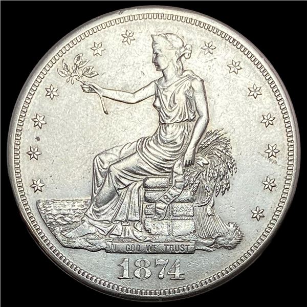 1874-S Silver Trade Dollar UNCIRCULATED