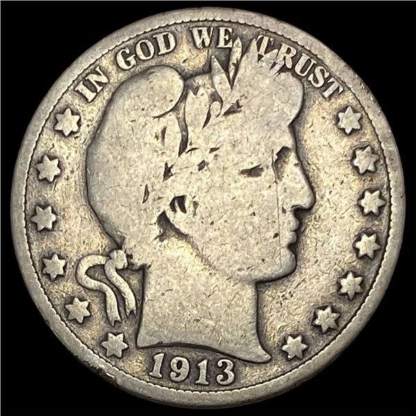 1913 Silver Barber Half Dollar NICELY CIRCULATED