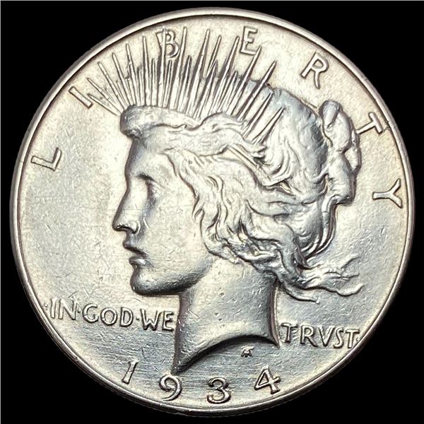 1934 Peace Silver Dollar NEARLY UNCIRCULATED