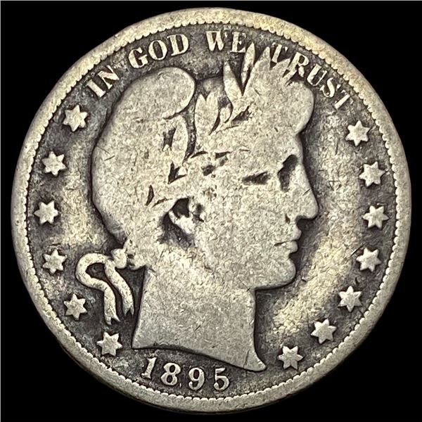 1895-S Silver Barber Half Dollar LIGHTLY CIRCULATED