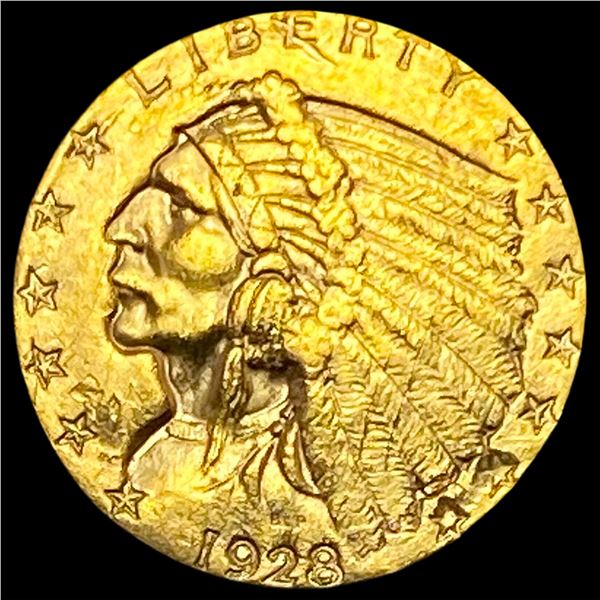1928 Indian Head Gold $2.50 CLOSELY UNCIRCULATED