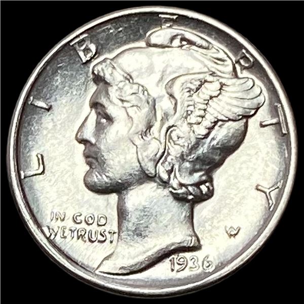 1936-D Silver Mercury Dime CHOICE BU