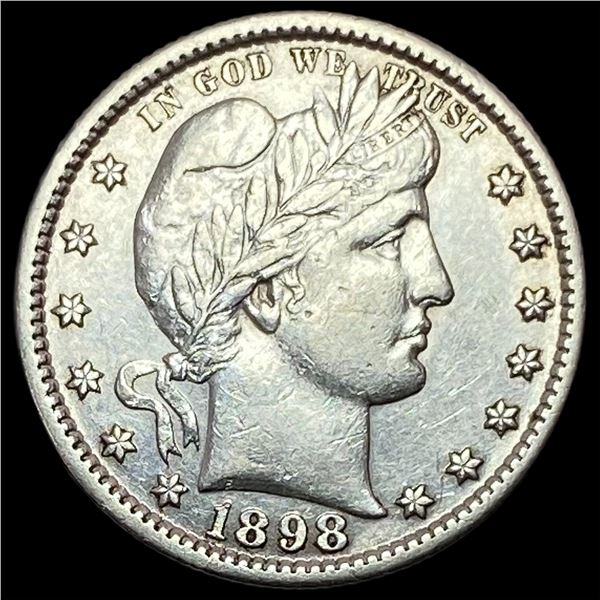 1898-S Silver Barber Quarter CHOICE AU