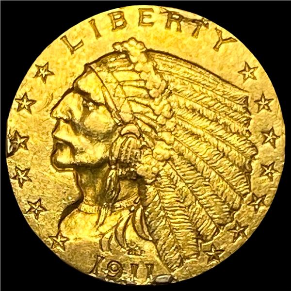 1911 Indian Head Gold $2.50 Quarter Eagle UNCIRCULATED