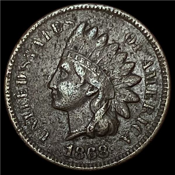 1868 Indian Head Cent LIGHTLY CIRCULATED
