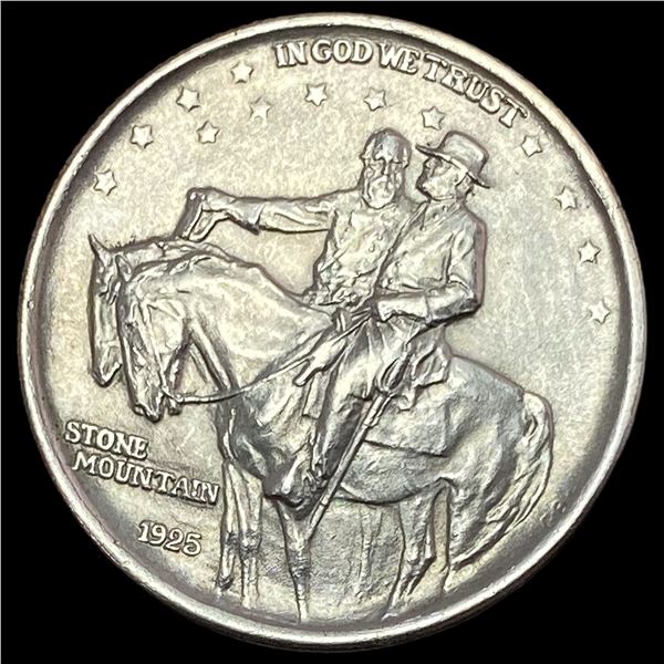 1925 Silver Stone Mountain Half Dollar GEM BU