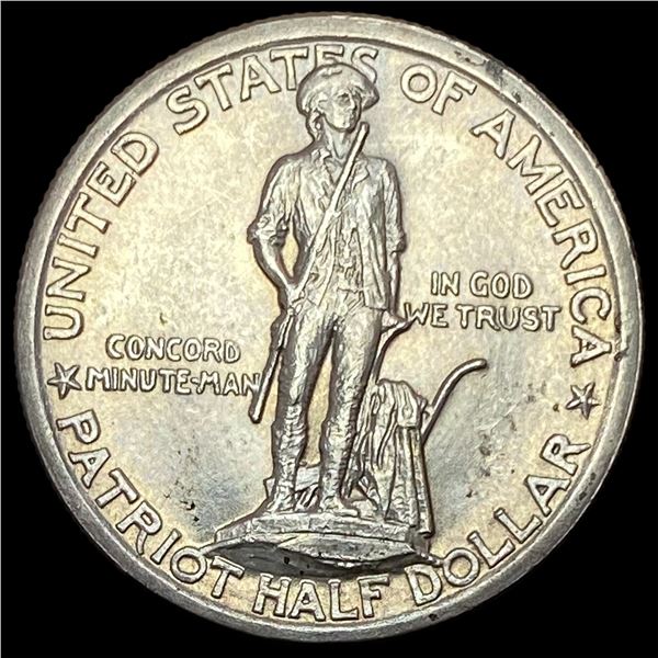 1925 Silver Lexington-Concord Half Dollar GEM BU