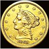 Image 1 : 1861-S Gold $2.50 Liberty Head Quarter Eagle CLOSELY UNCIRCULATED