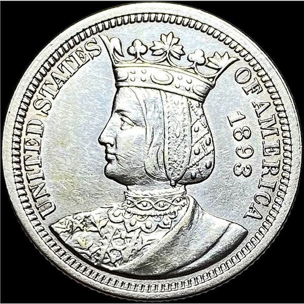 1893 Isabella Columbian Silver Quarter UNCIRCULATED