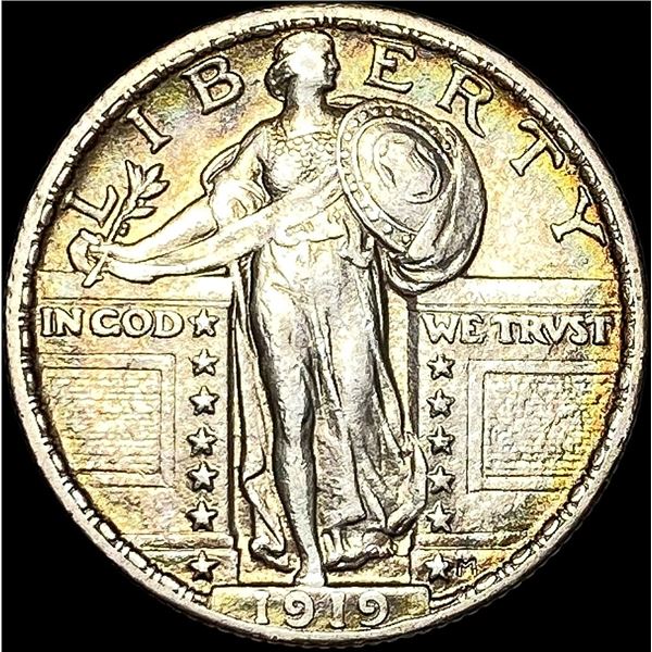1919 Standing Liberty Silver Quarter NEARLY UNCIRCULATED