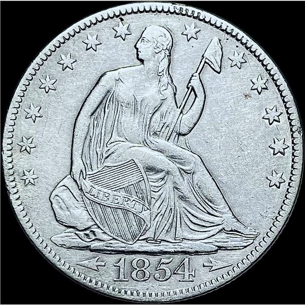 1854-O Seated Liberty Half Dollar CHOICE AU