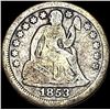 Image 1 : 1853 Seated Liberty Dime (No Arrows) LIGHTLY CIRCULATED