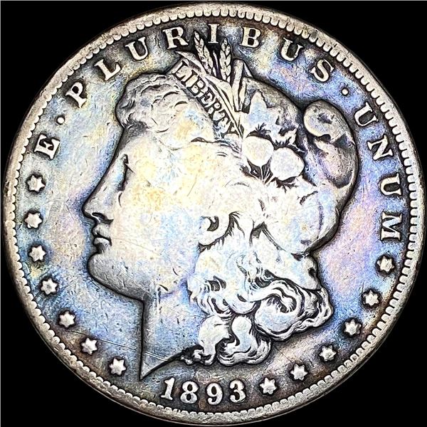 1893-CC Silver Morgan Dollar LIGHTLY CIRCULATED